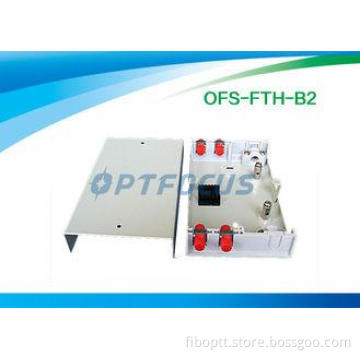 Small ROHS Fiber Termination Box 6 Pigtail LC Plastic Netwo